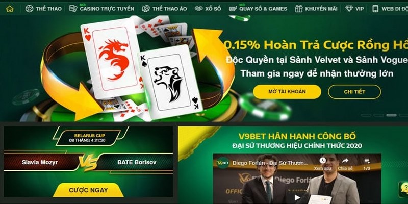 Thế giới game đa màu sắc tại V9Bett